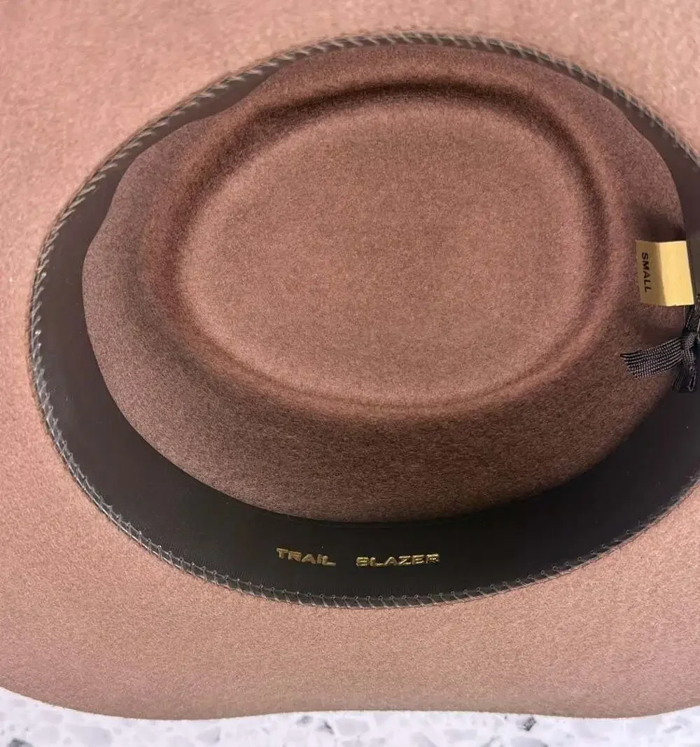 Bee Hat Co. Brown Wool Felt Trail Blazer Hat Small